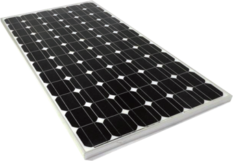 Types of Solar panel - Image of a monocrystalline solar panel