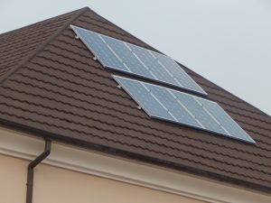 Image of a solar panel installed
