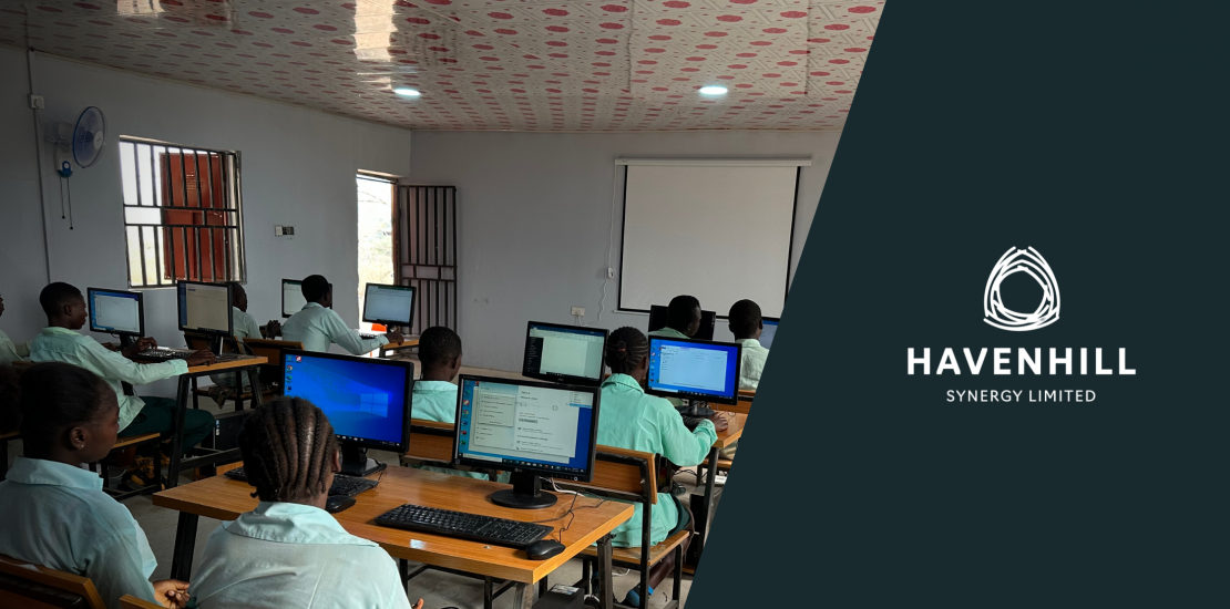 CSR: Havenhill donates and deploys a Computer Laboratory to a school in a community powered by their solar mini-grid.